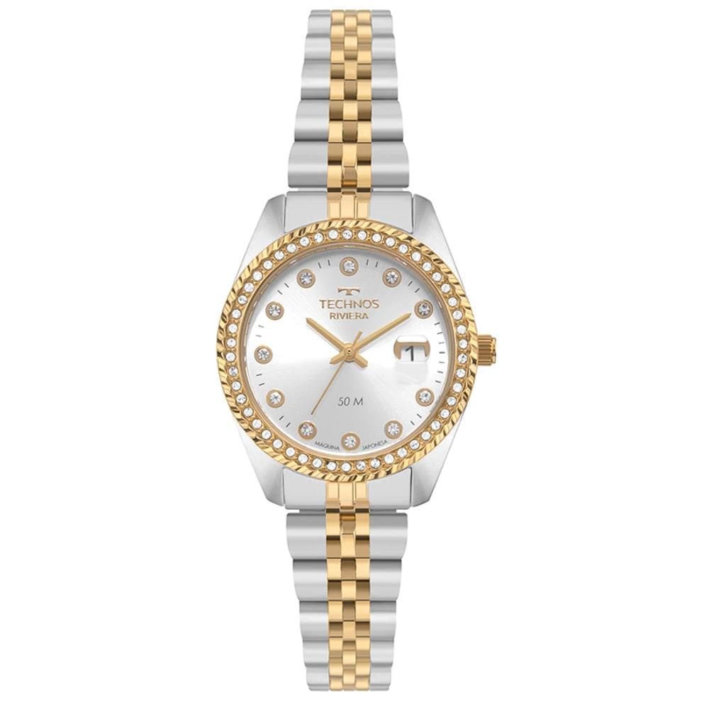 Relógio Technos Feminino Ref: 2015cez/1k Clássico Riviera Bicolor