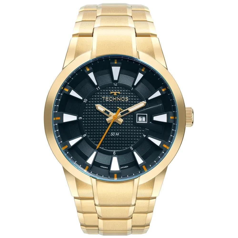 Relógio Technos Masculino Ref: 2117ldc/1a Skymaster Dourado