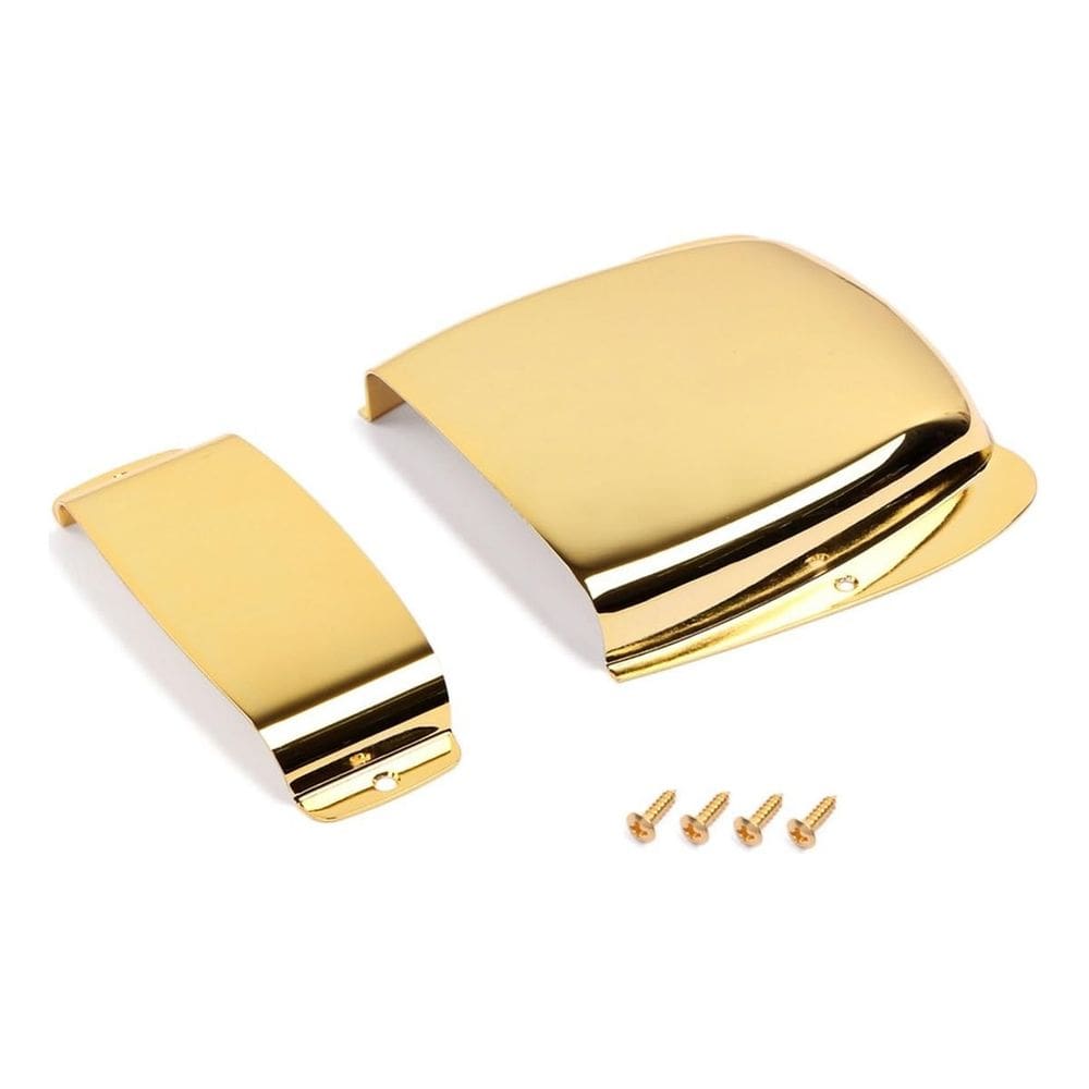 Cover Metal P/ Jazz Bass Kit Ponte E Braco - Dourado 1494