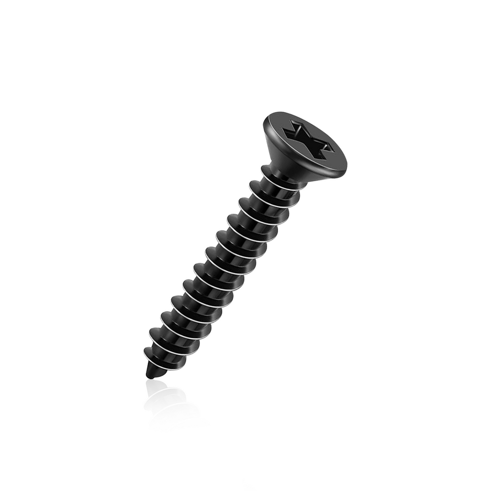 Parafuso Cabeça Chata Philips Preto 3,0 X 22 Mm - 100 Gramas