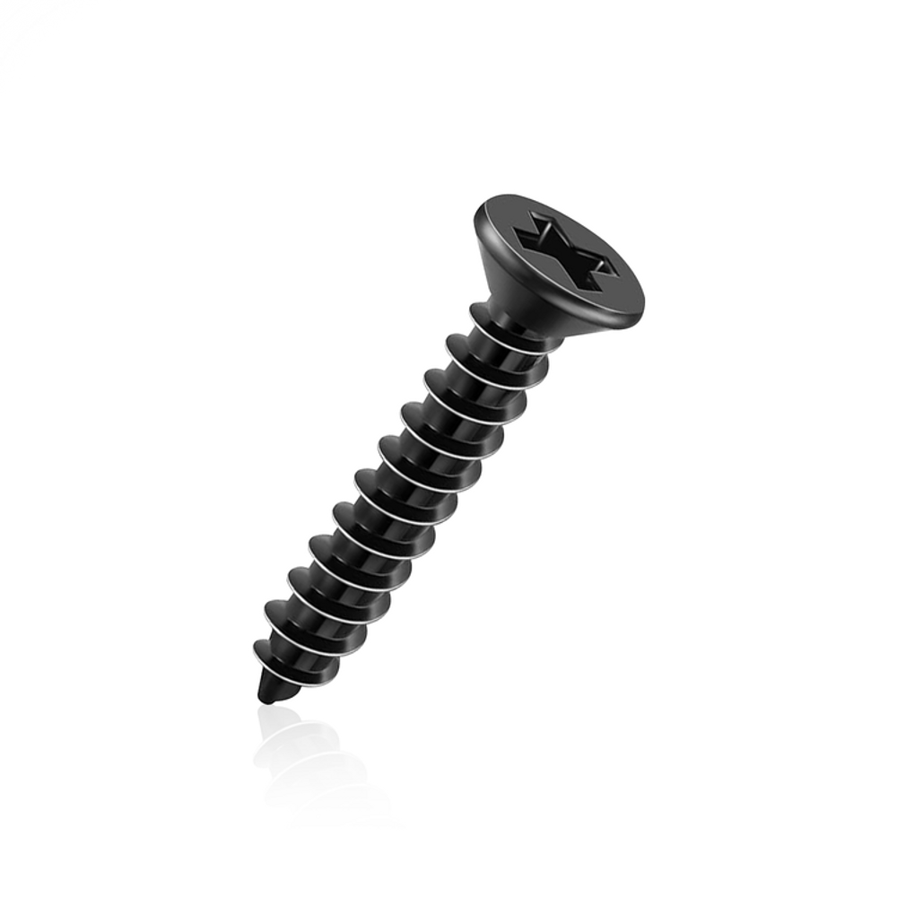 Parafuso Cabeça Chata Philips Preto 3,0 X 16 Mm - 100 Gramas