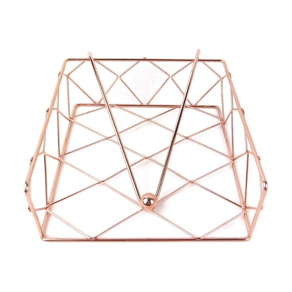 Porta Guardanapo em Metal Cobre Rose Gold 19cm ZL0014 BTC