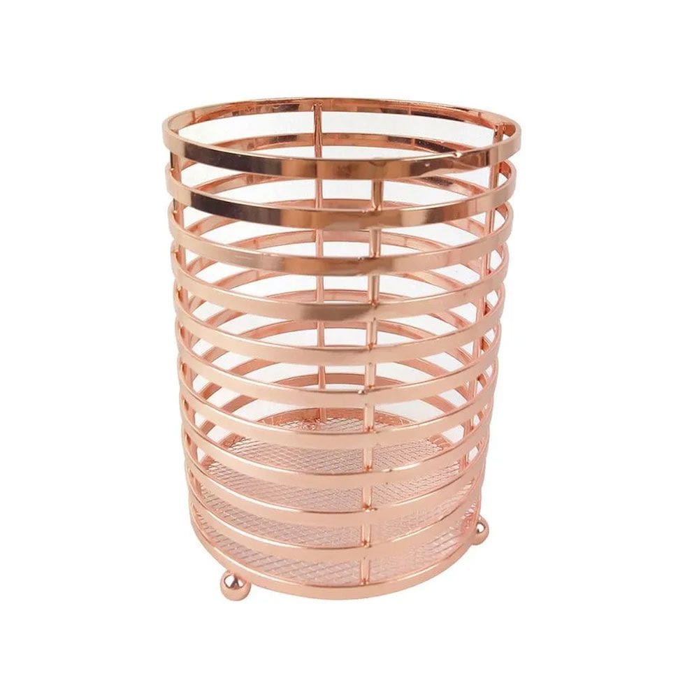 Porta Utensílios em Metal Cobre Rose Gold 16cm ZL0021 BTC
