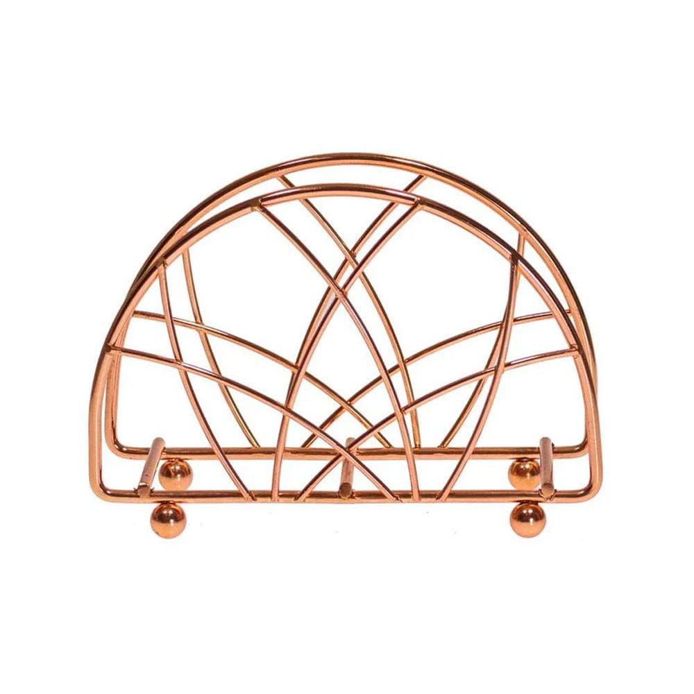 Porta Guardanapo em Metal Cobre Rose Gold 13cm ZL0003 BTC