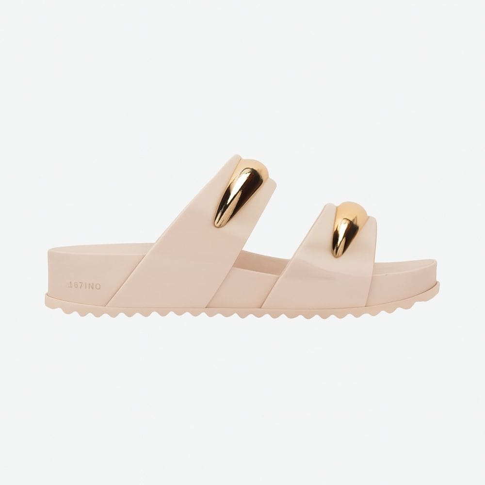 Chinelo Feminino Papete Zaxy Metal Dourado Casual 19272