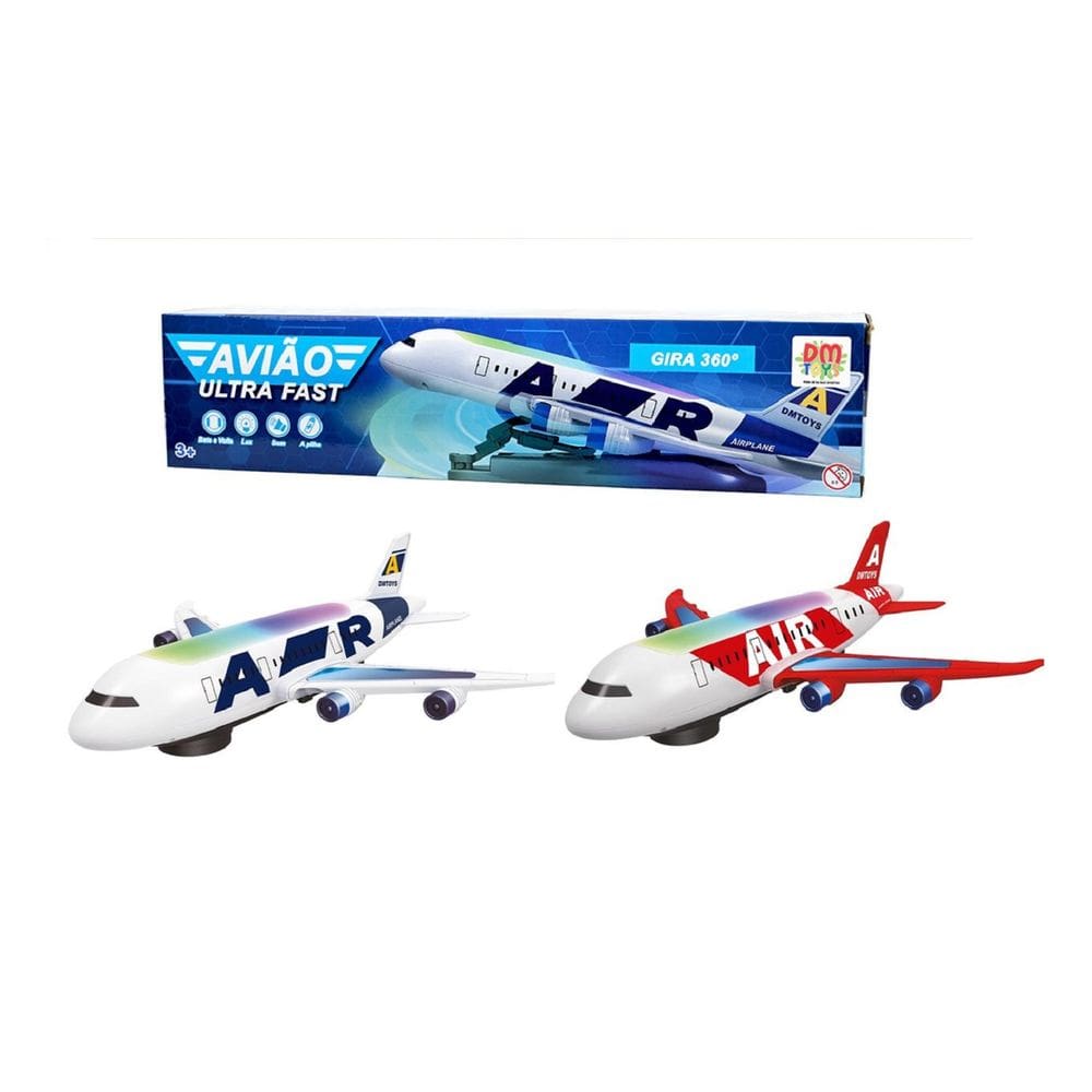 Avião Ultra Fast Bate e Volta - Dm Toys