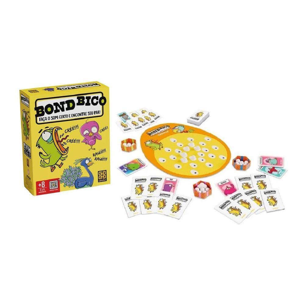 Jogo de Tabuleiro e Cartas Bond Bico - Grow