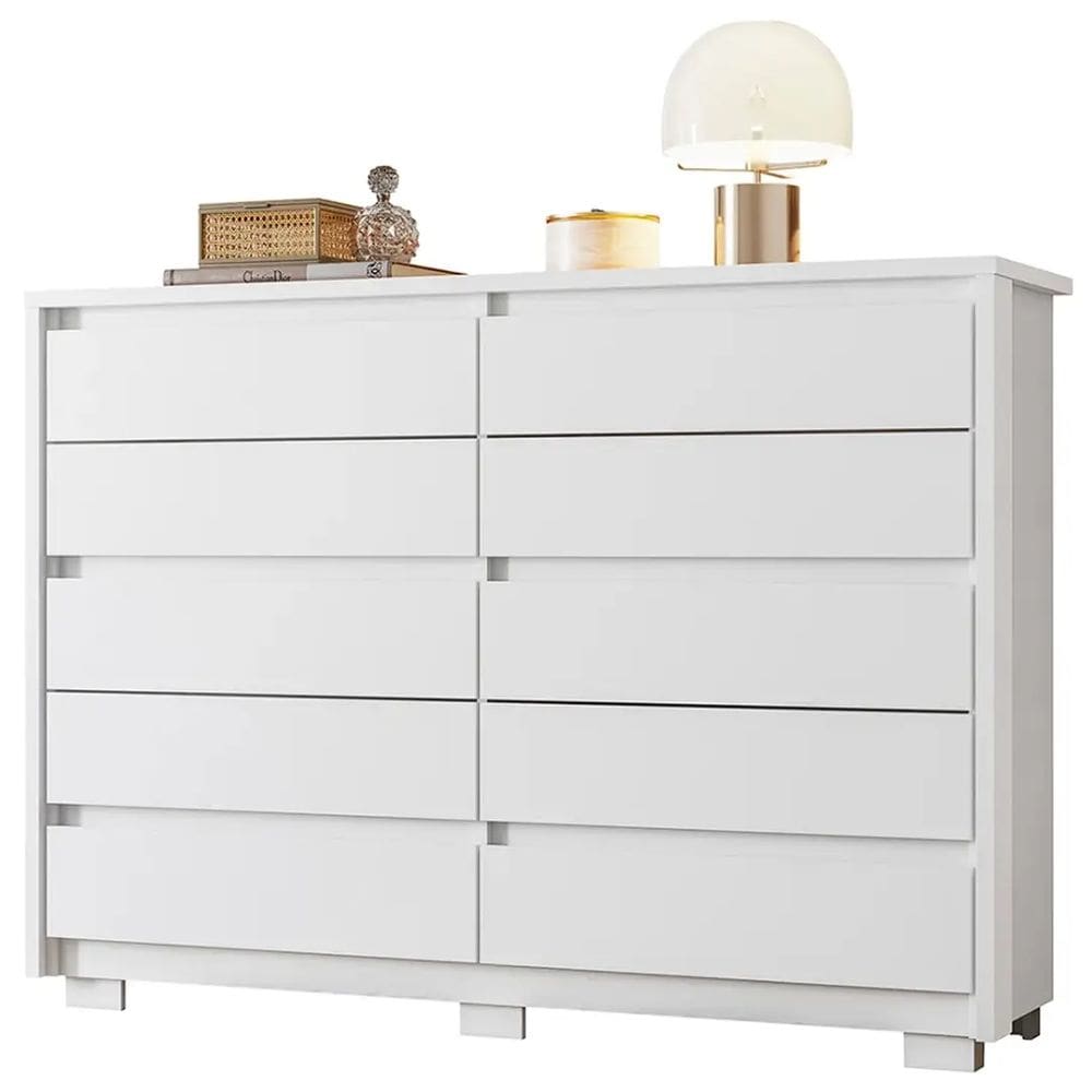 Cômoda Duetto 10 Gavetas Albatroz Cor Branco