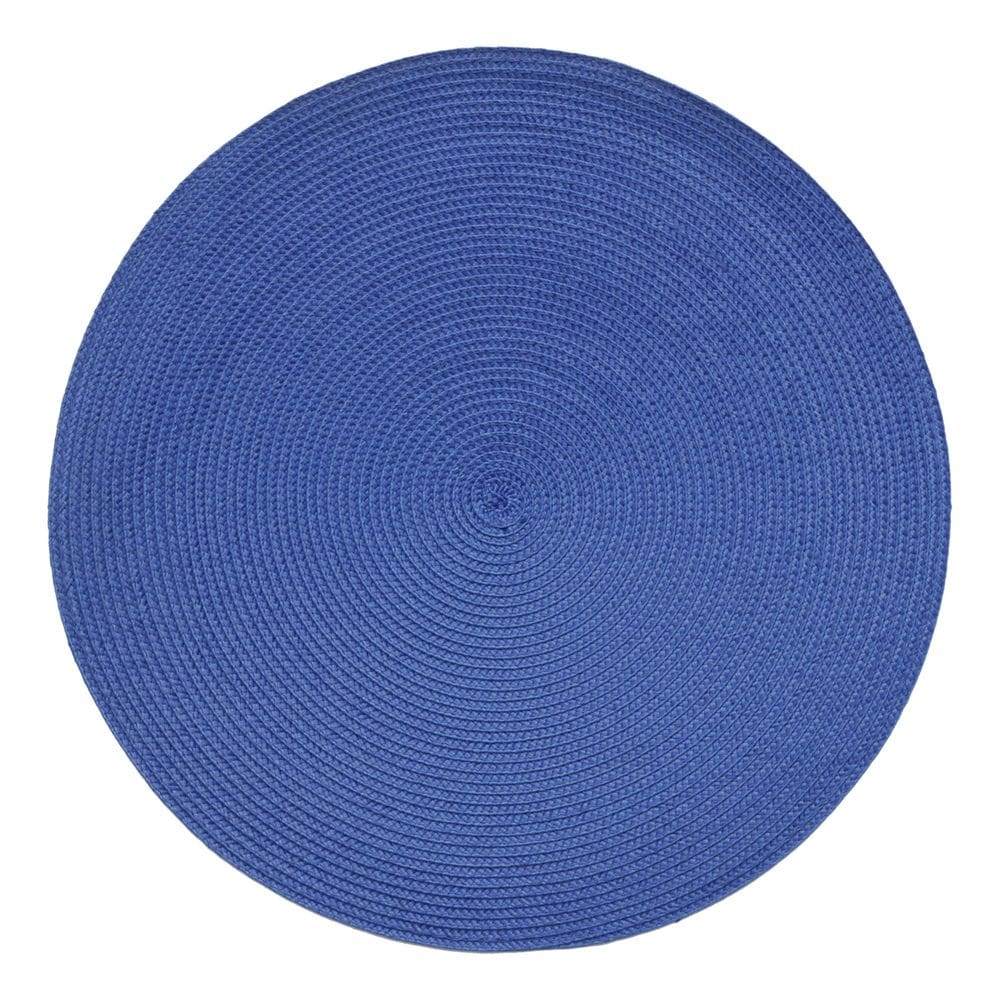 Lugar Americano de Plástico Redondo Fresno Espiral Azul 38cm Lyor