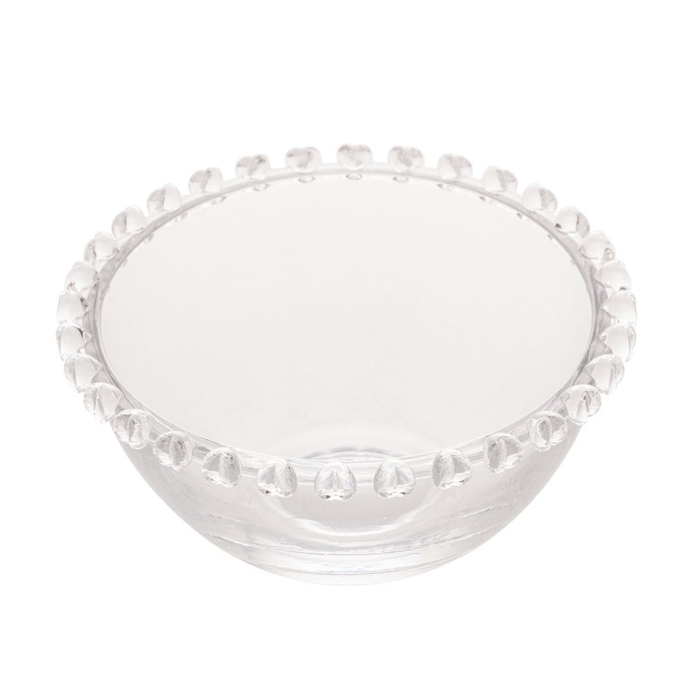 Bowl Cumbuca de Cristal Coração Transparente 13x6,5cm Lyor