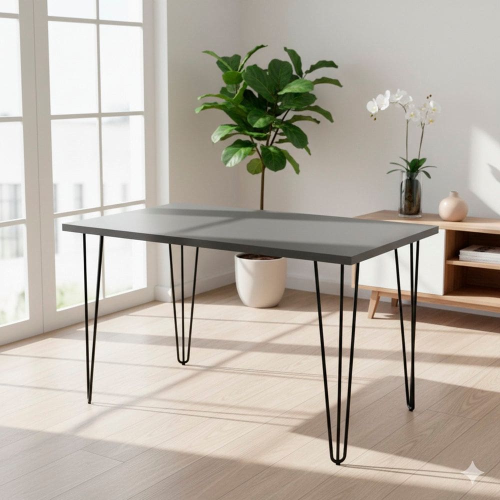 Mesa Industrial 128cm X 75cm Hairpin Legs Tessila