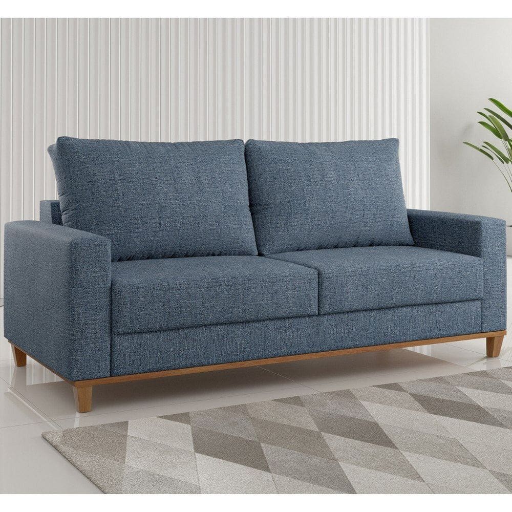 Sofá Living 3 Lugares 180cm Linhão Livia Safira