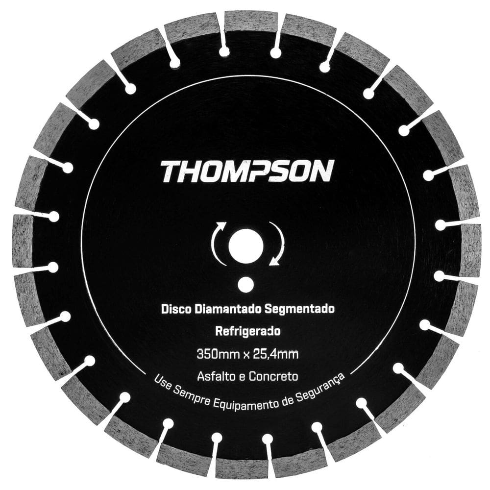 Disco Diamantado para Asfalto e Concreto 35cm 14” Thompson
