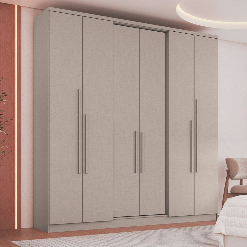 Guarda-roupa 6 Portas 2 Gavetas Sonata New Duna