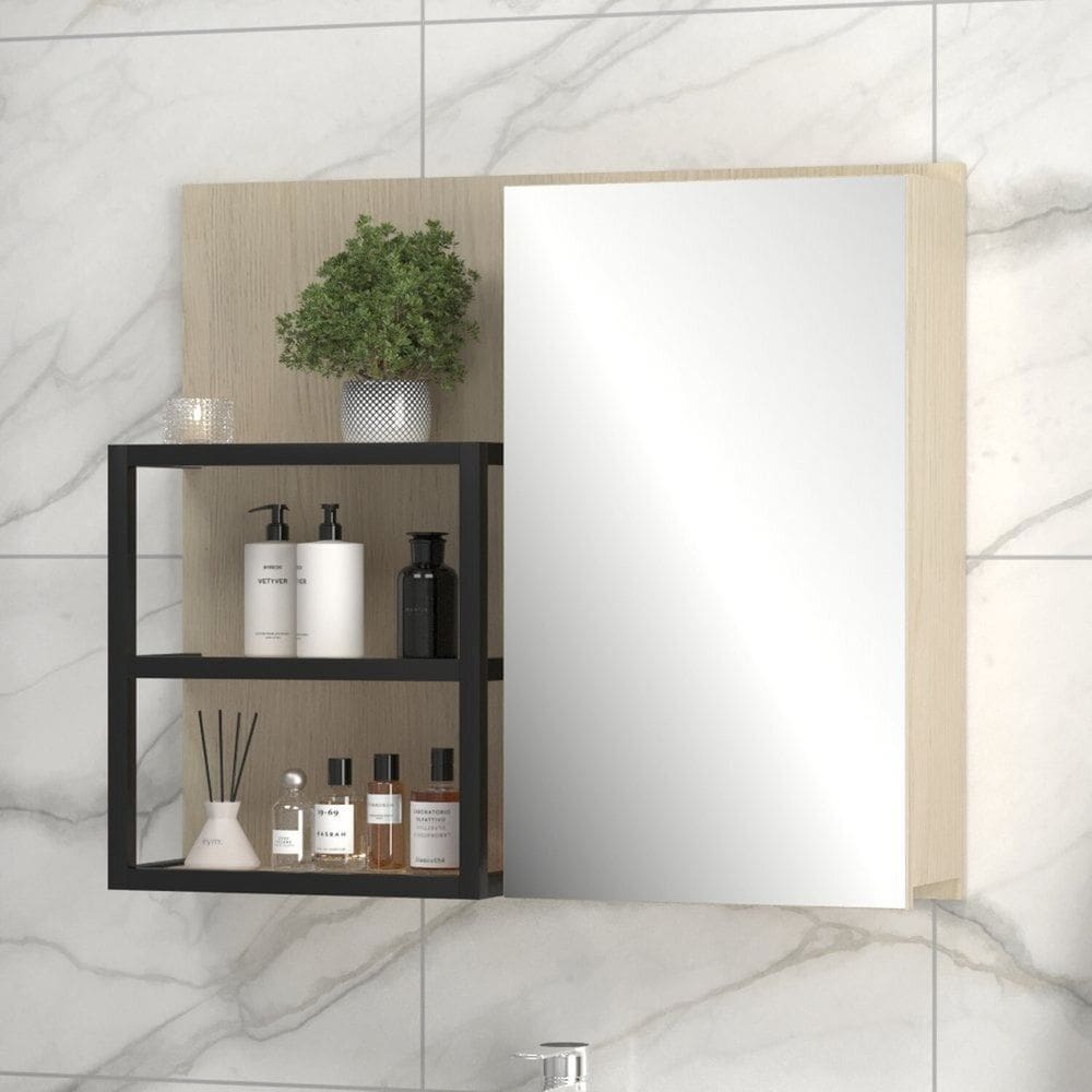 Espelheira para Banheiro 66x77cm Safira Carvalho