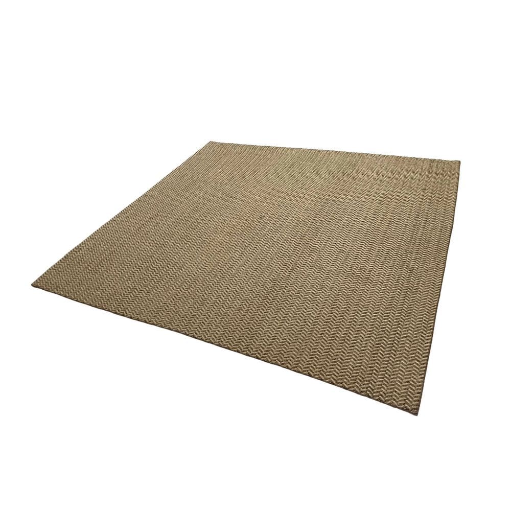 Tapete Sisal Mandacaru Liso 300cm X 200cm Glamour Marrom / Bege