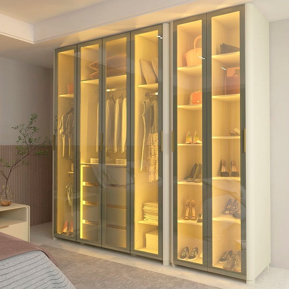 Guarda-roupa Modulado Reflecta 6 Portas 262,2cm X 240cm 100% Mdf Innova Off White