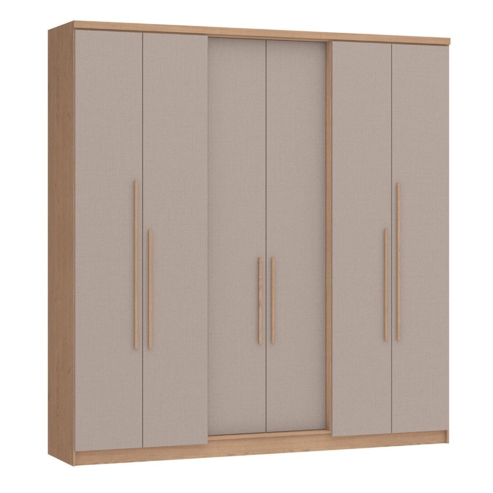 Guarda-roupa 6 Portas 2 Gavetas Sonata New Angelin/Duna