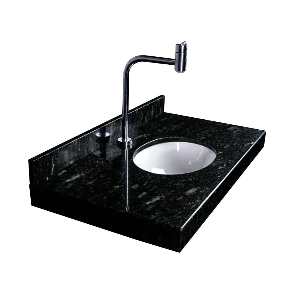 Lavatório com a Cuba de Louça Oval Granitos Generali