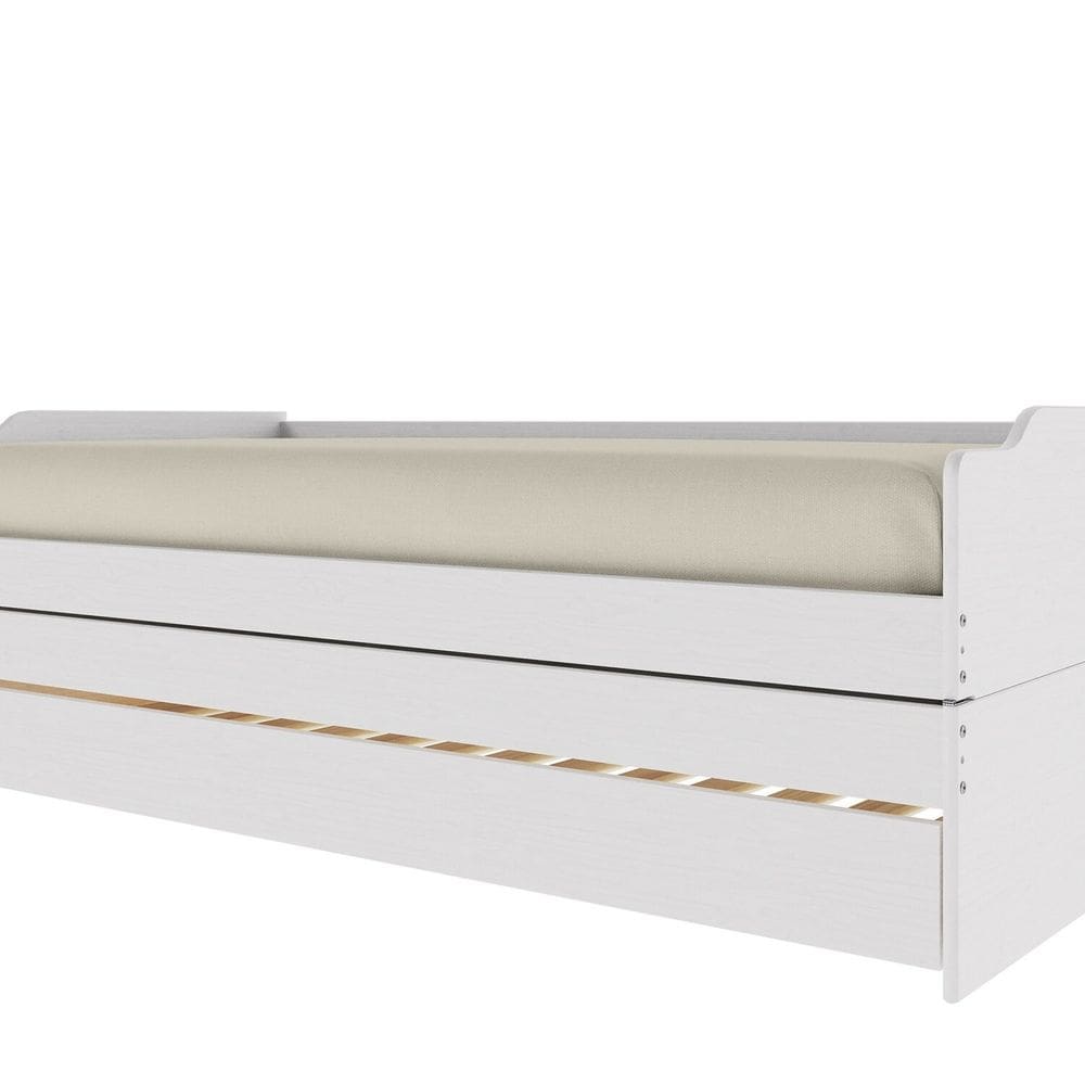 Cama em Madeira Maciça 3 em 1 65,7x193,6cm Flip Branco