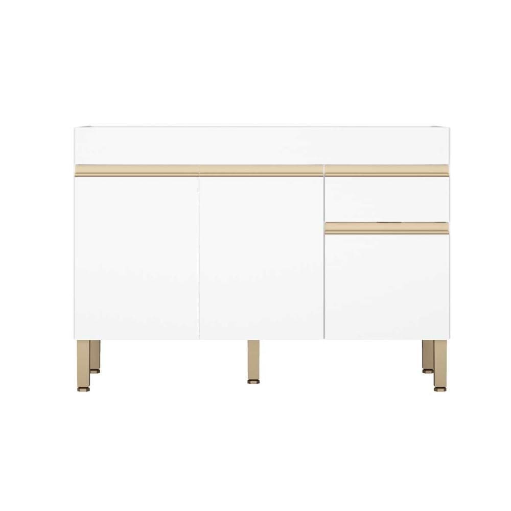 Balcão de Pia 120 cm Sem Tampo 3 Portas Kits Paraná