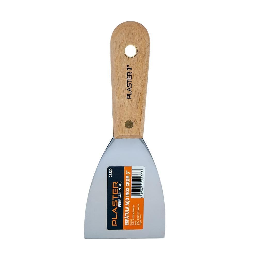 Espátula Aço Inox 7,5 Cm Plaster
