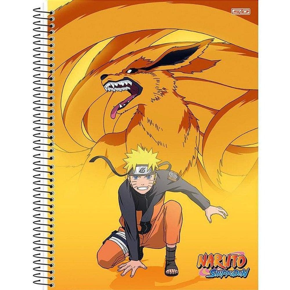 Caderno Universitário Naruto 1x1 Capa Dura 80 Folhas - 10281