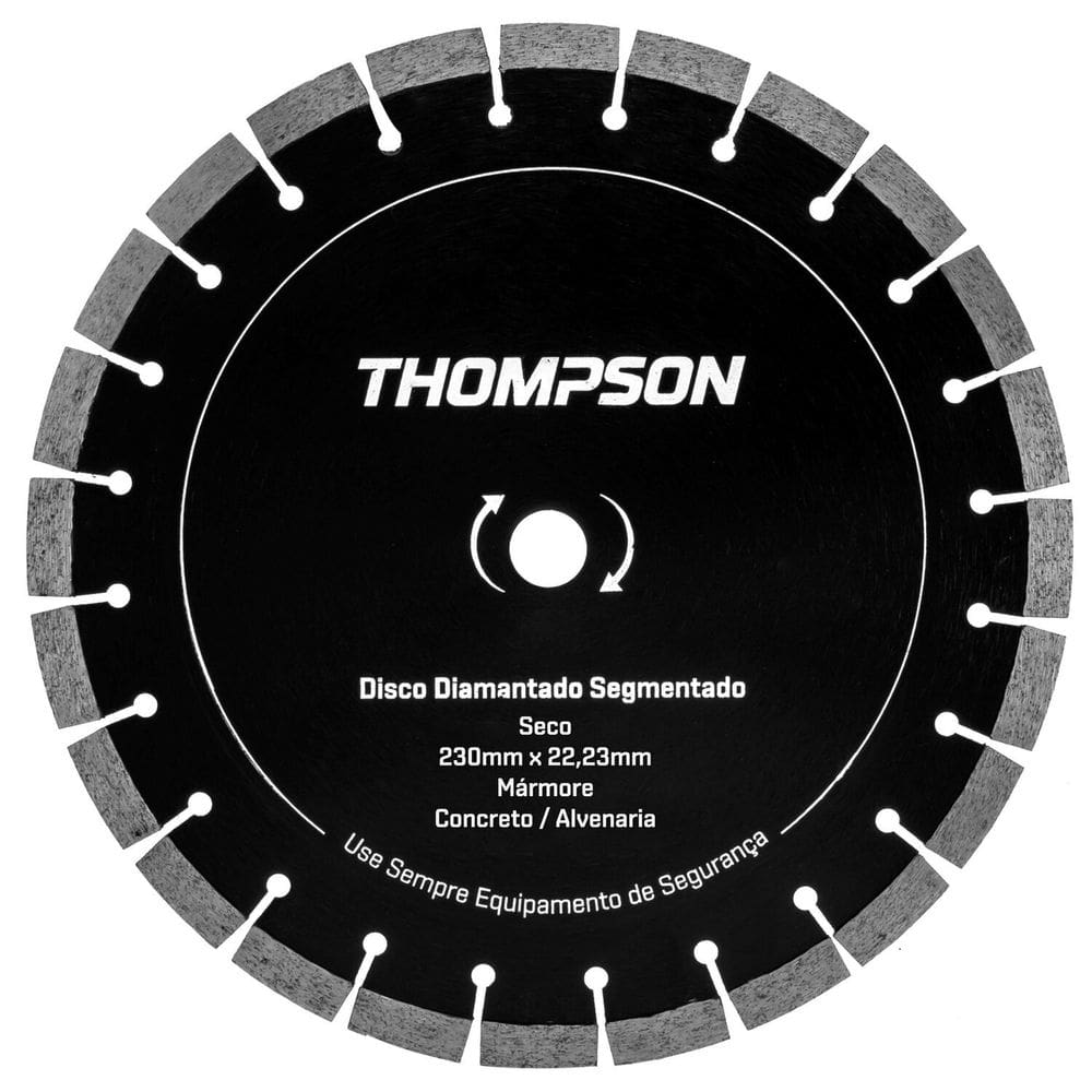Disco Diamantado 9” 23cm Segmentado Thompson