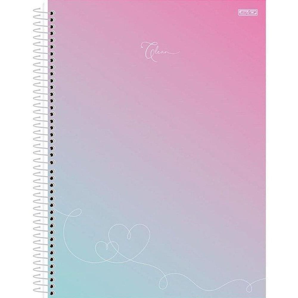 Caderno Univ. Capa Dura Clean 15x1 240 Folhas + Bolsa