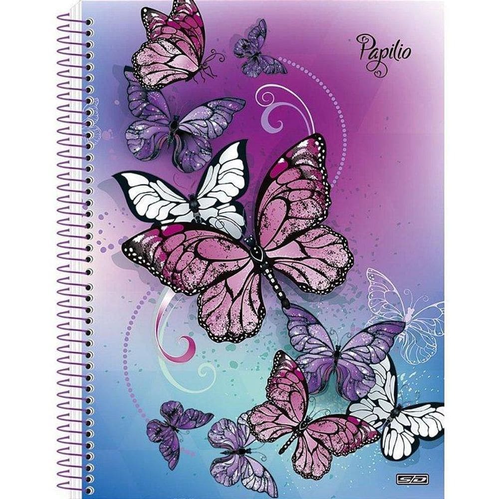 Caderno Papilio Holográfico 80 Folhas 200x275mm