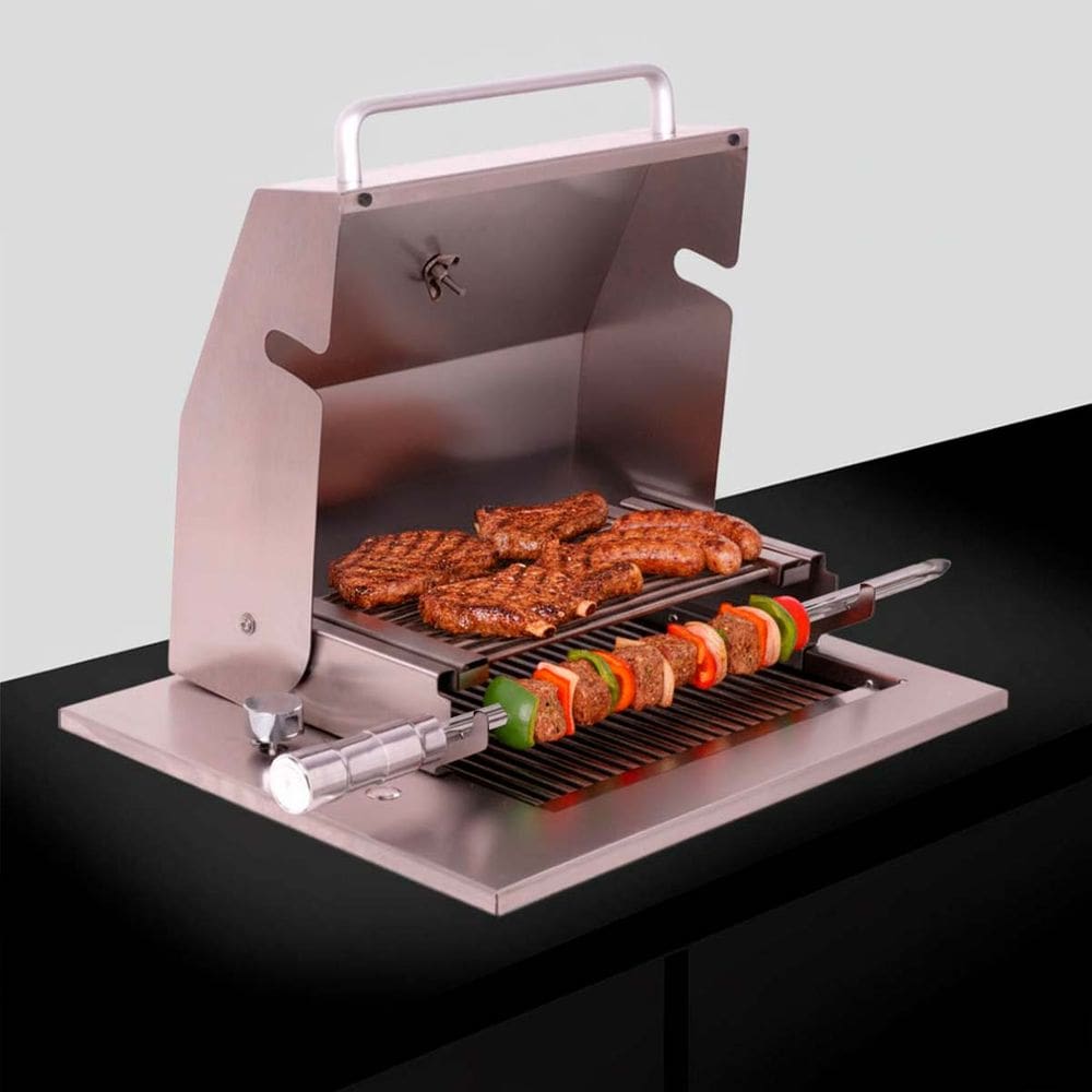 Churrasqueira Grill a Gás de Embutir com Tampa Diamond Little Gás Natural Titan