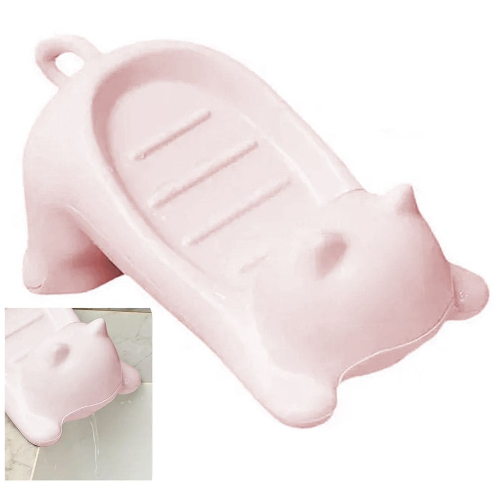 Saboneteira Porta Sabonete Gatinho Gato Banheiro Lavabo Box Pia Mesa Bancada Drenagem Resistente Enfeite Decoraçao