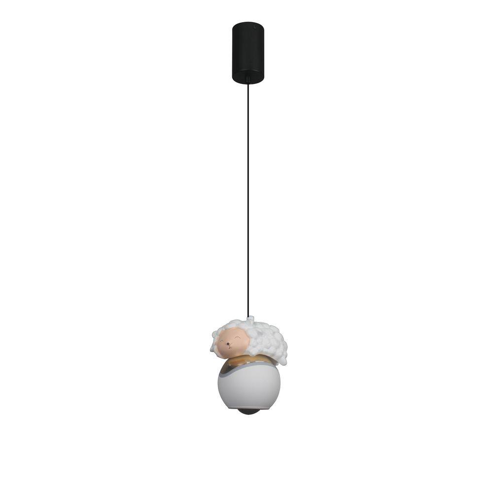 Pendente Infantil Ovelhinha 15cm Led 10W 3200K Bivolt 16211-PL