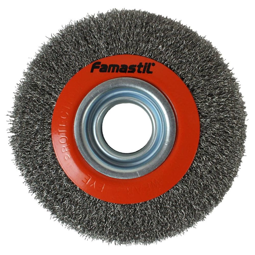 Escova De Aço Circular Famastil 6x3/4x1.1/4pol
