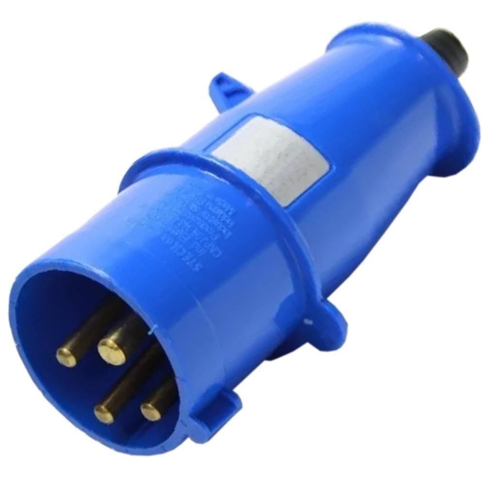 Plugue 3p+t 16a 220-240v 9h Azul - S-4079 - Steck Plug 3p+t16a 200-250v 9haz S-4079 Steck