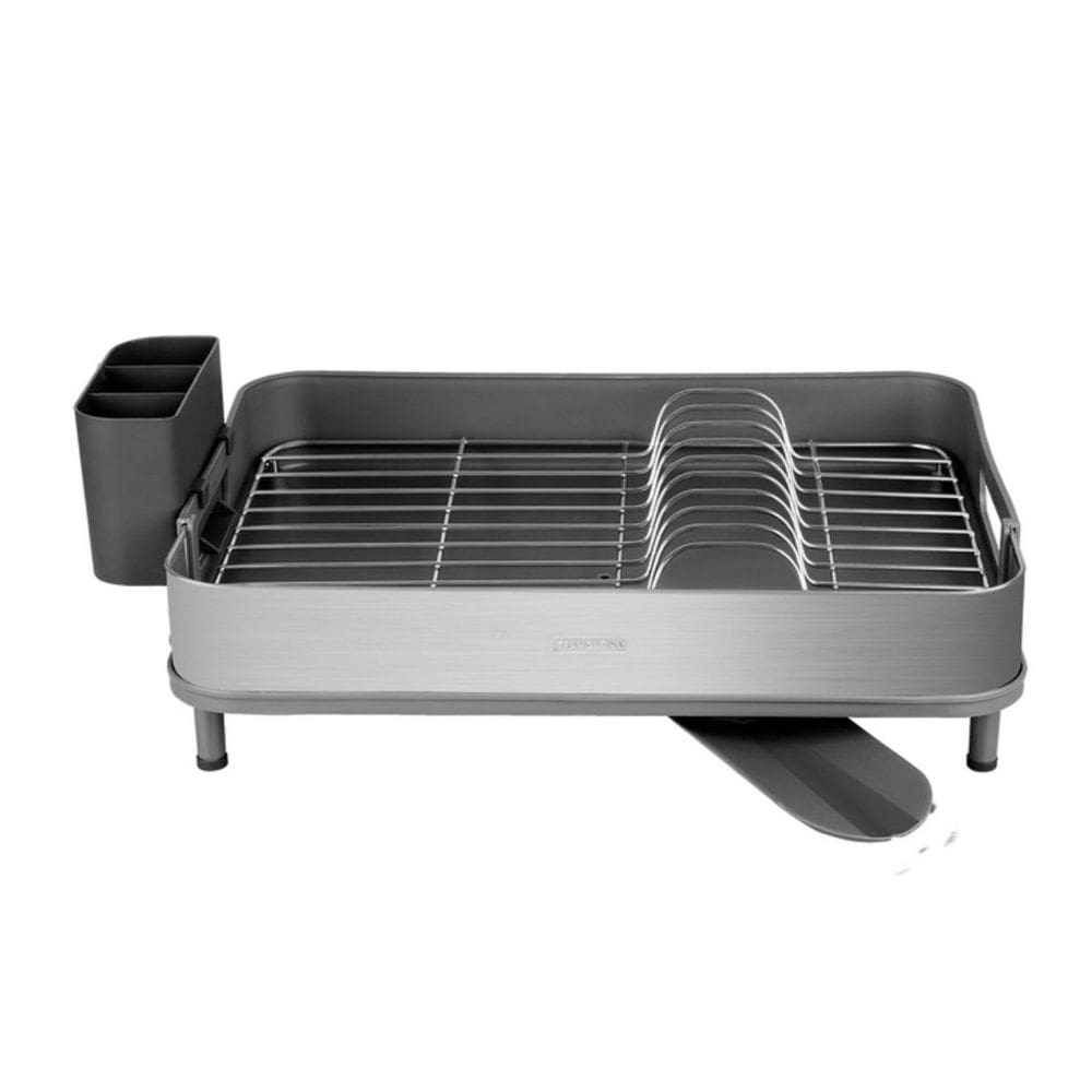 Escorredor de Louças Plurale Bandeja Coletora Aço Inox Bico Móvel para Escoamento Tramontina