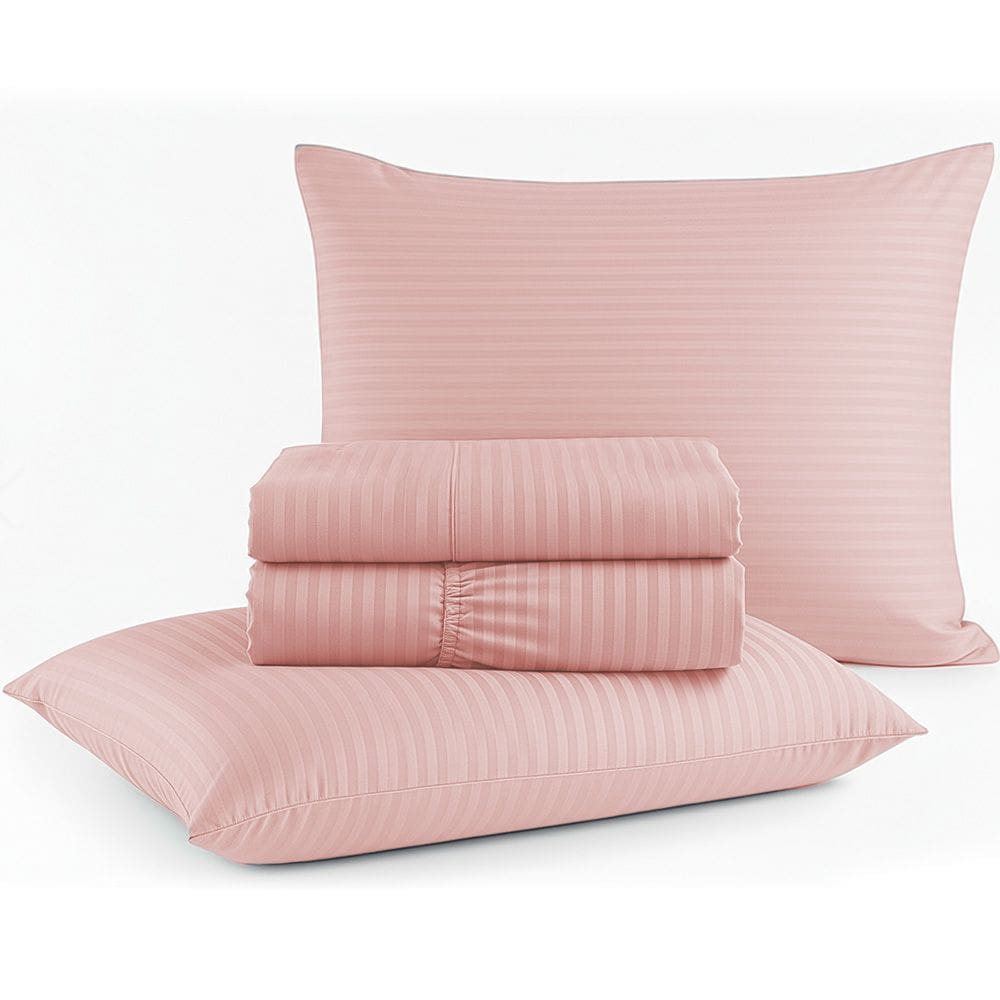 Jogo de Cama Queen 4 peças Micropercal Acetinado Bf Colchões