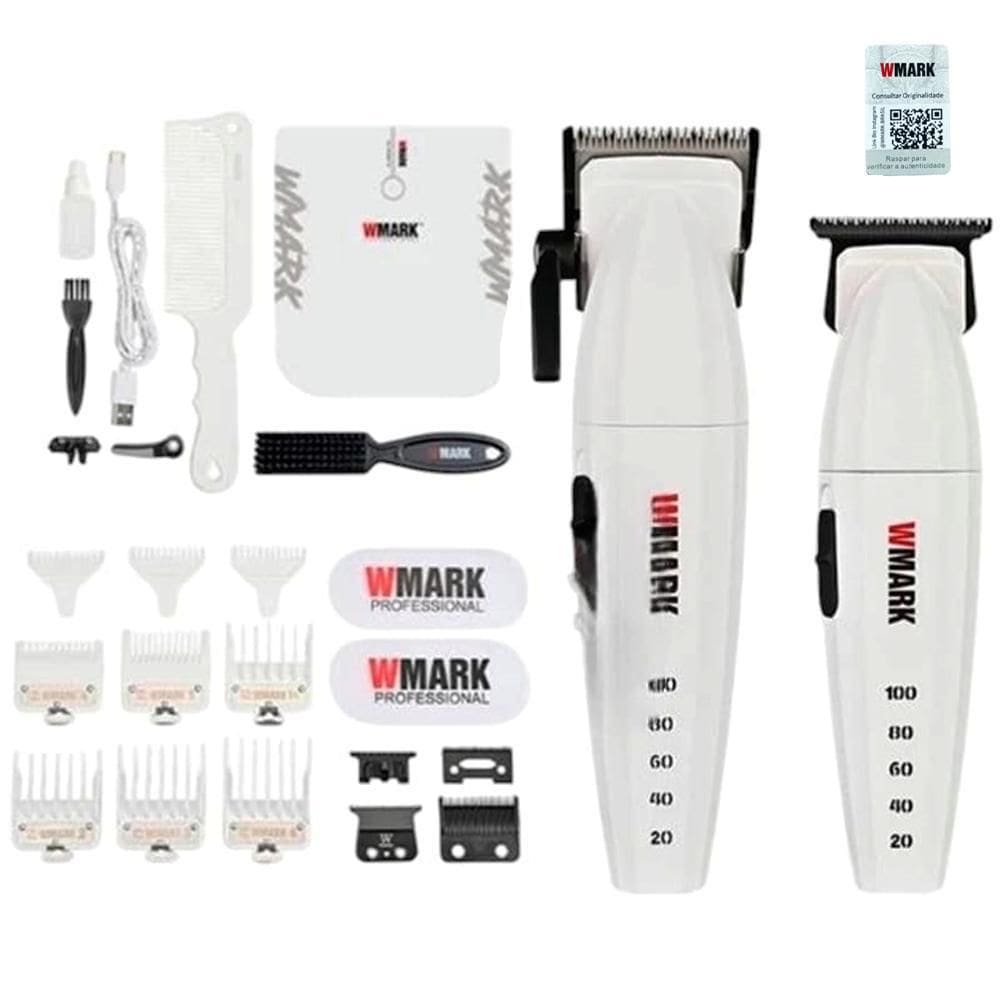 Kit Profissional Corte Acabamento Wmark Ng 8632 Branco