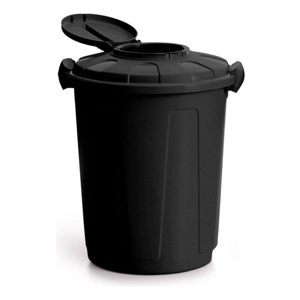 Lixeira Preta Cesto De Lixo Grande Cozinha 60 Litros Higiene