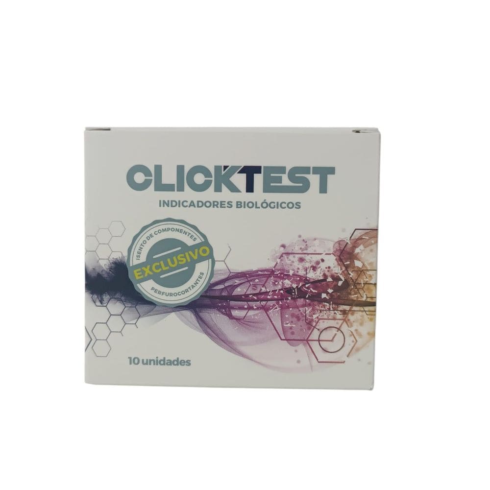 Clicktest Indicador Biologico Vapor Color 24H Maxximed-10Und