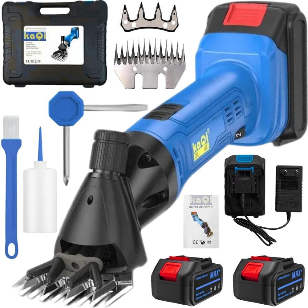 Tosquiadeira Máquina Tosa Ovelha Bivolt 2 Baterias 21V Kaqi