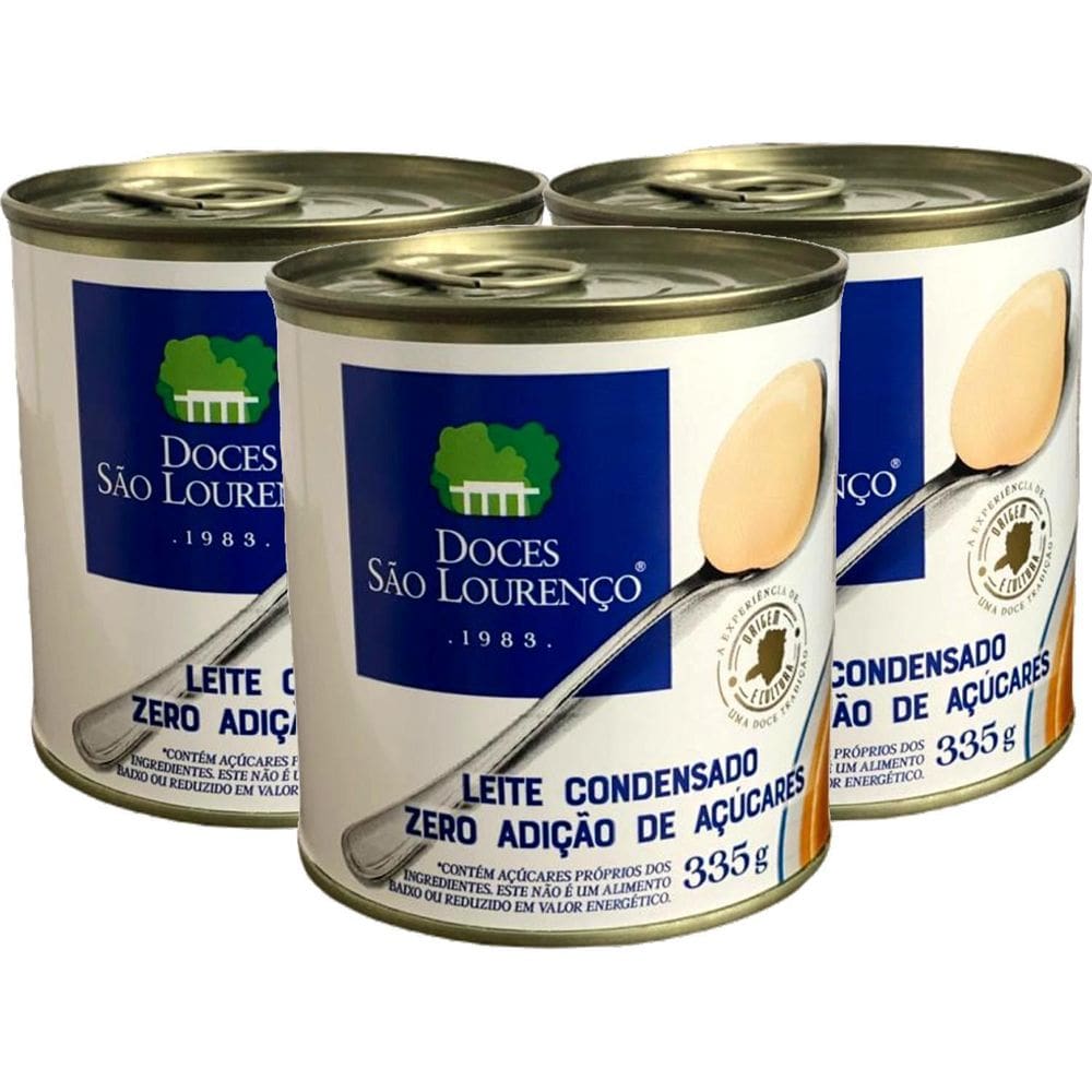 Leite Condensado Diet São Lourenco 335G 3 Latas