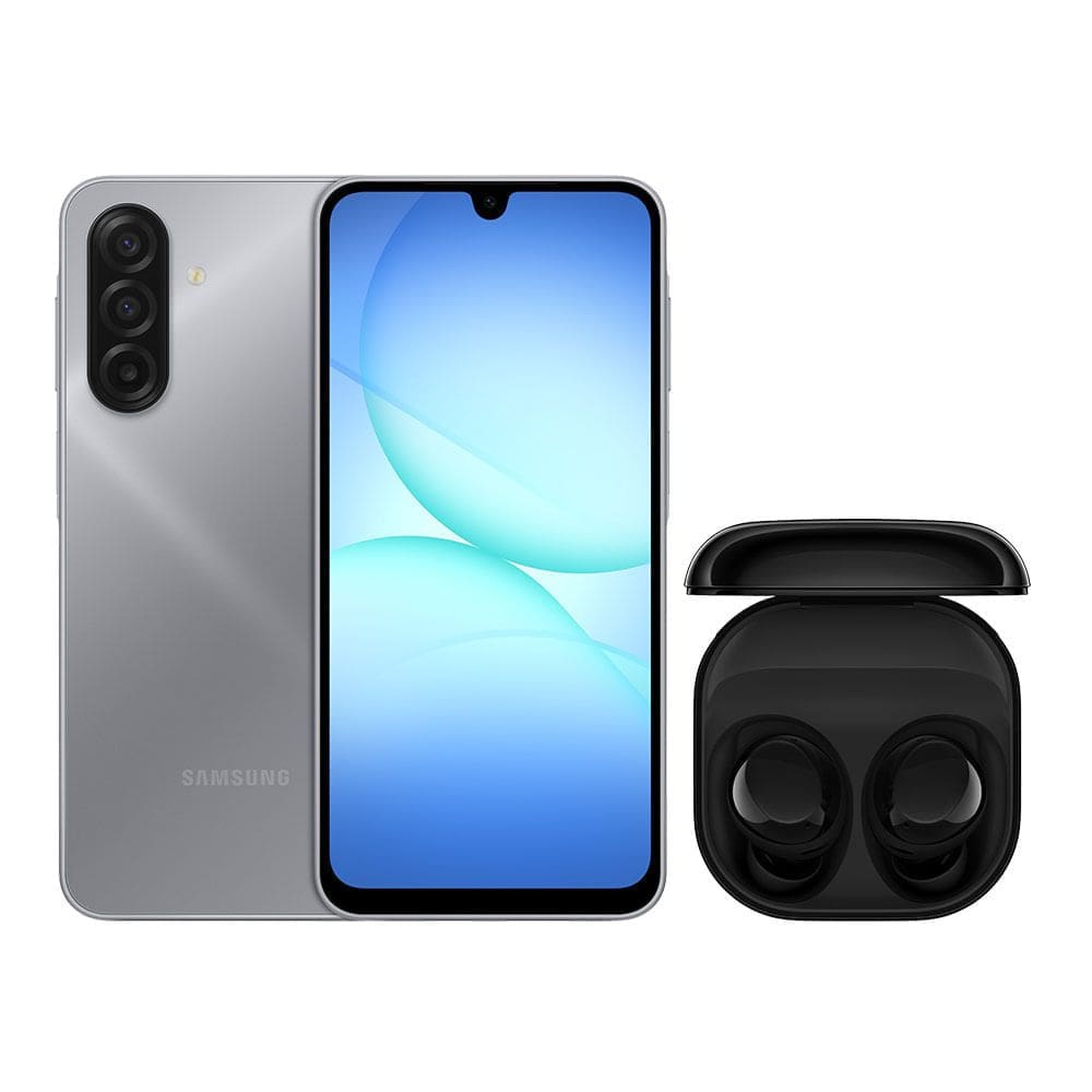 Combo Samsung A17 (128GB) - Cinza + Buds Core - Preto