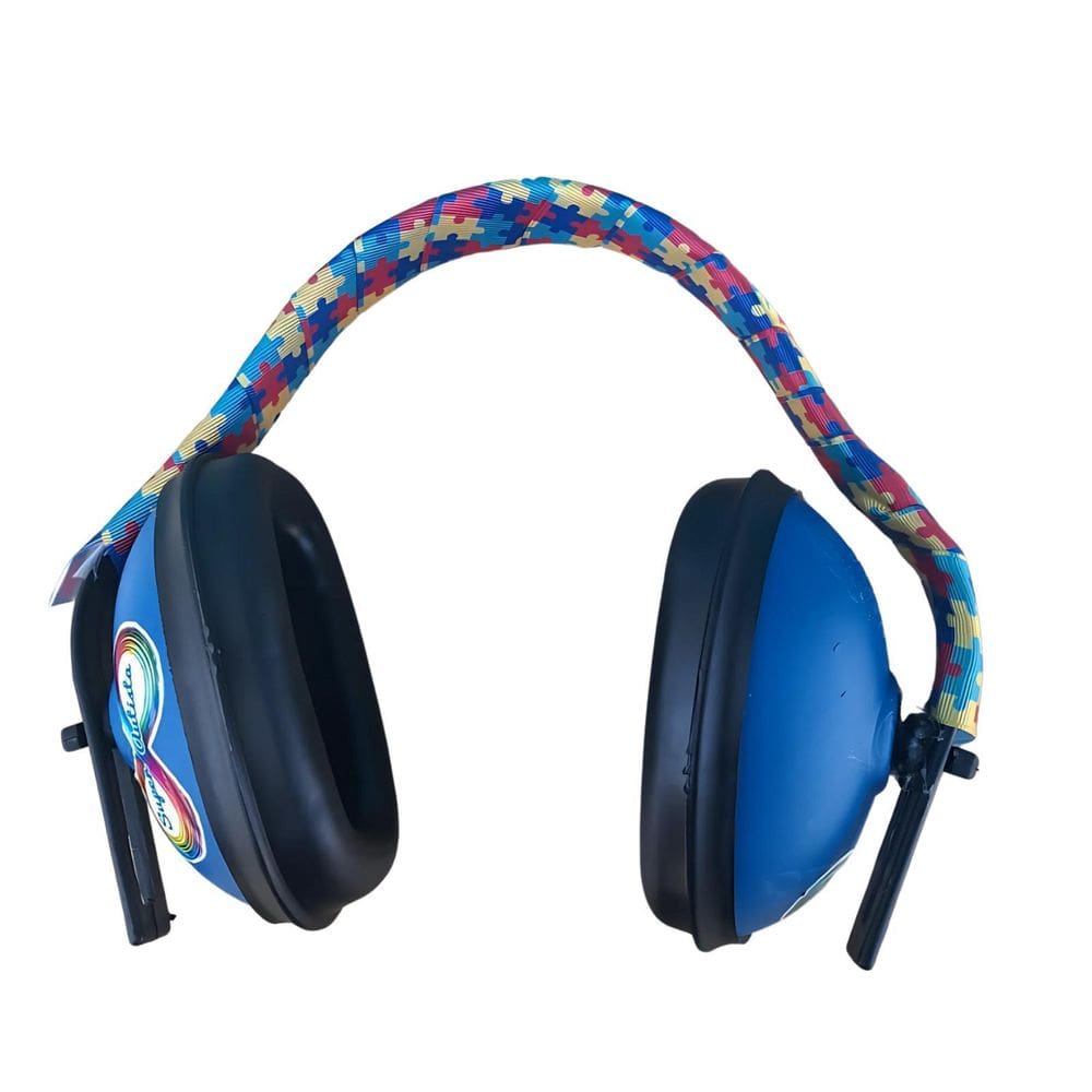 Abafador De Sons Para Autistas Azul 11 Db Arco Colorido