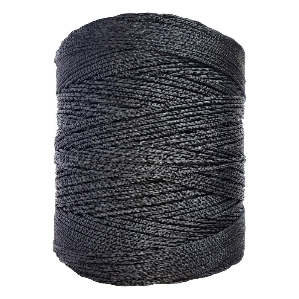 Bobina Corda Fio 6Mm Trançada Polietileno - Preto