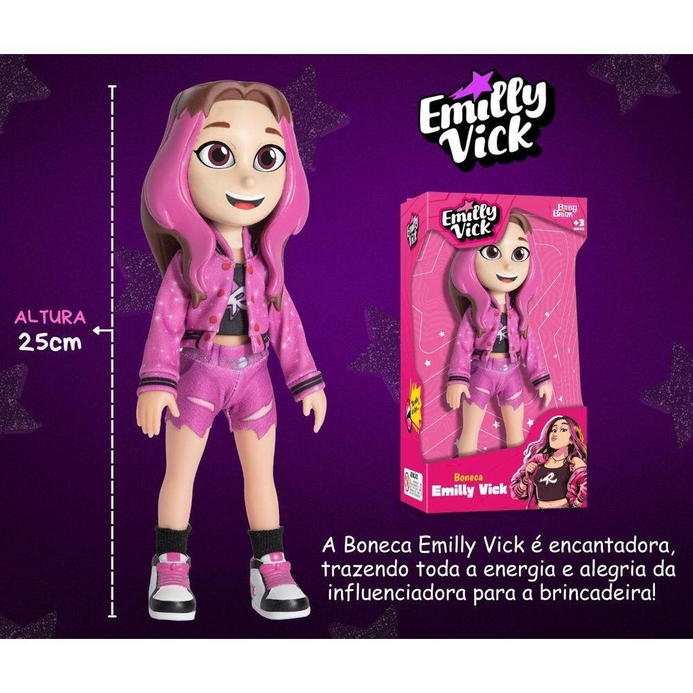 Boneca Emily Vick Dos Rosa Youtuber | Casas Bahia