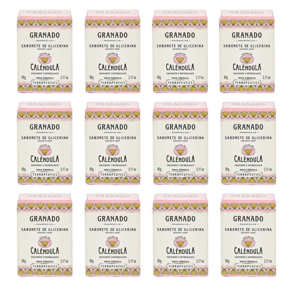 Kit Sabonete Granado Calêndula 90G Glicerina Vegetal
