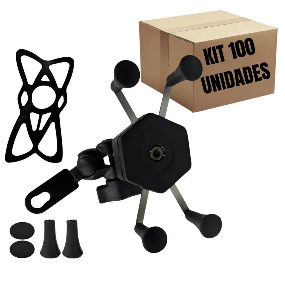 100 Suporte Garra Gps Porta Celular Motocicleta Universal