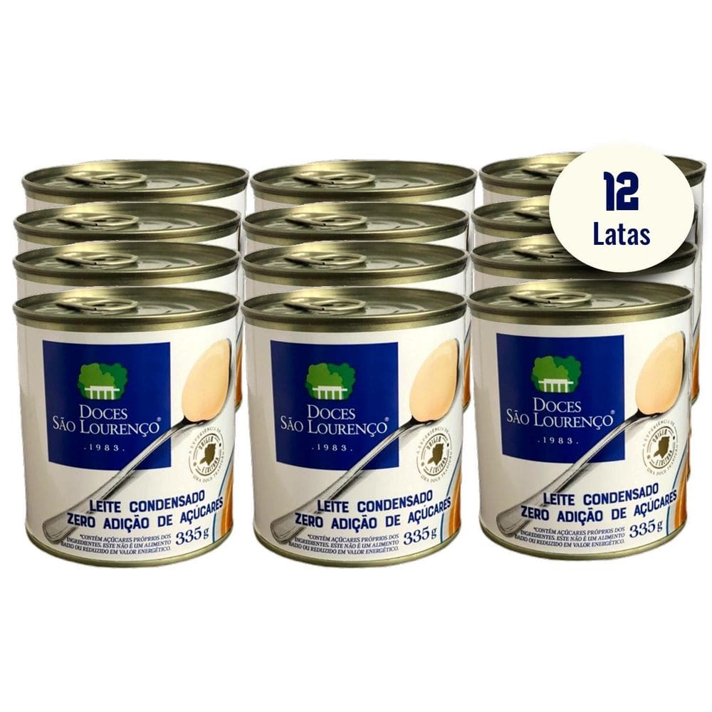 Leite Condensado Diet São Lourenço 335G 12 Latas