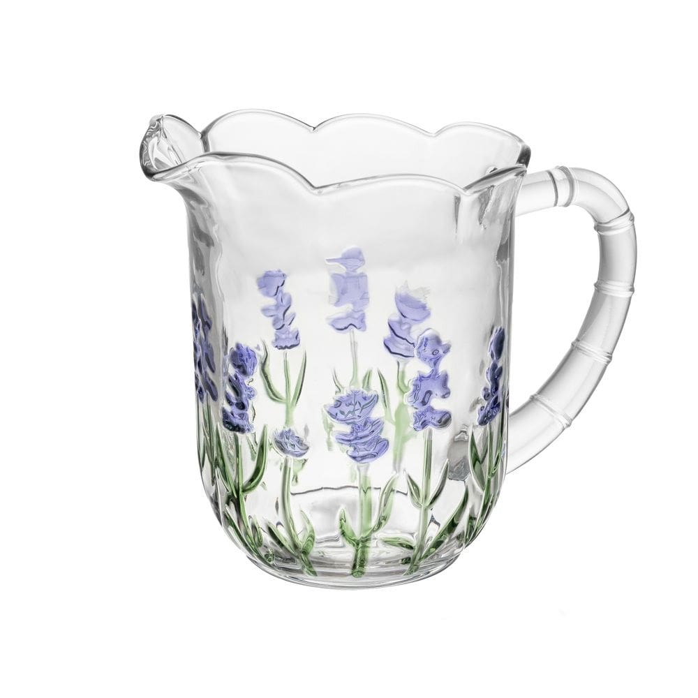 Jarra de Cristal Lavanda Hand Painting 1,5 Litros Lyor